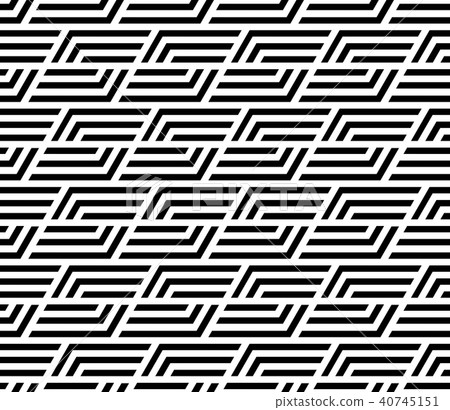 Abstract geometric pattern with stripes, lines. 40745151