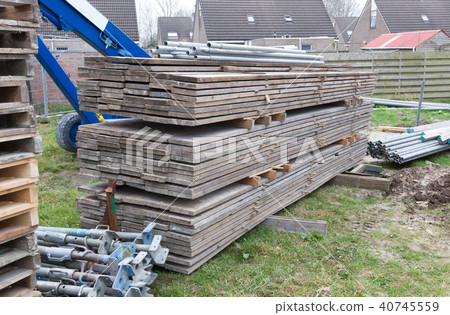 Building site with house under construction 40745559