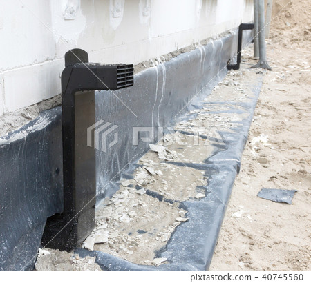 Building site with house under construction 40745560