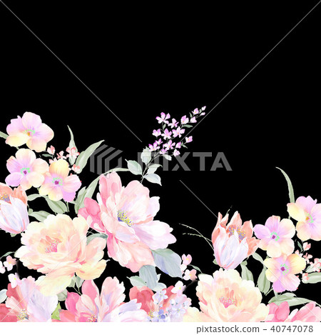 Watercolor rose collection Watercolor rose collection 40747078