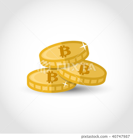 Bitcoin illustration vector over white. Bitcoin illustration vector over white. 40747987