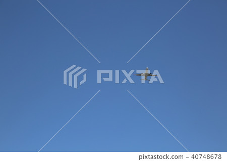 飛機和藍天 40748678