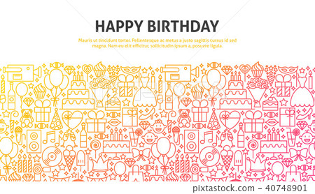 Happy Birthday Concept Happy Birthday Concept 40748901