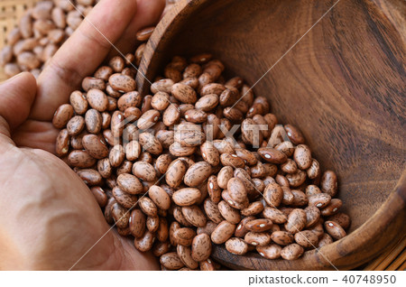 close up of pinto bean for background close up of pinto bean for background 40748950