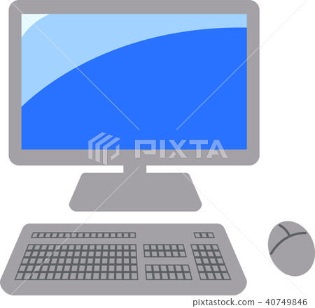Illustration PC Desktop PC - Stock Illustration [40749846] - PIXTA