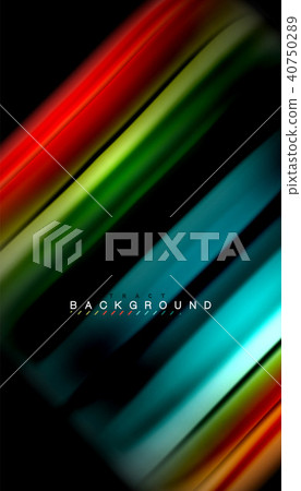 Fluid mixing colors, vector wave abstract background Fluid mixing colors, vector wave abstract background 40750289