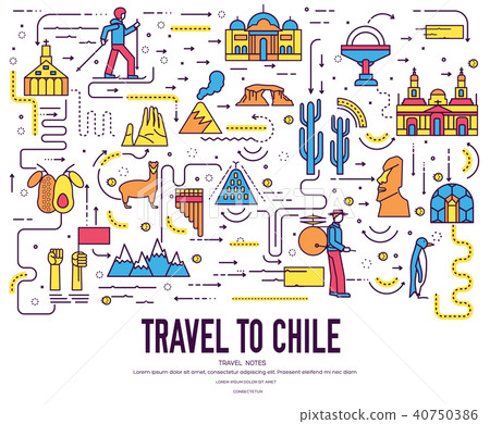 Country Chili travel vacation infographic of place Country Chili travel vacation infographic of place 40750386