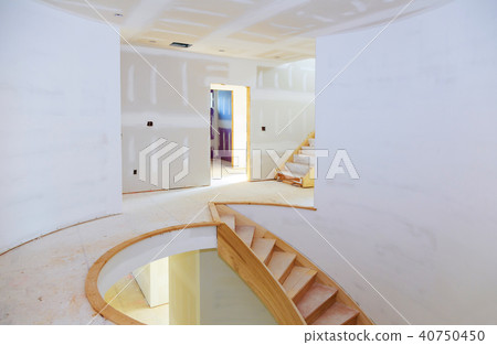 Construction building new home interior drywall  40750450