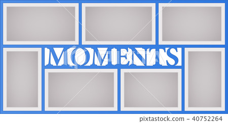 Collage of photo frames vector illustration Collage of photo frames vector illustration 40752264