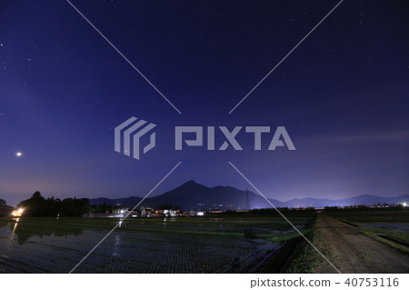 Bandai和滿天星斗的天空夜視圖 40753116