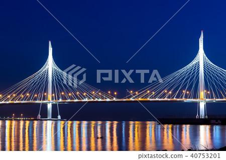 Cable-stayed bridge of Western high-speed diameter Cable-stayed bridge of Western high-speed diameter 40753201