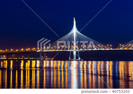 Cable-stayed bridge of Western high-speed diameter 40753203