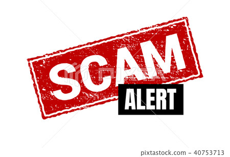 Scam grunge red stamp. Scam square sign label Scam grunge red stamp. Scam square sign label 40753713