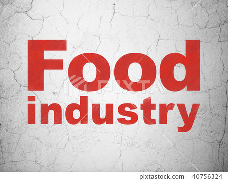 Industry concept: Food Industry on wall background 40756324