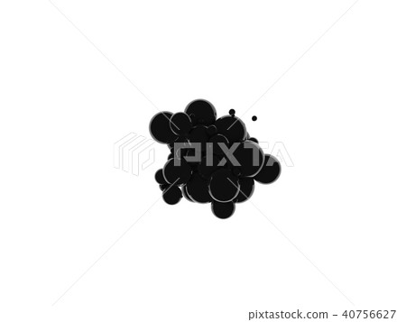 Abstract 3D black balls background. Black balls, oil bubbles, a tornado of black bubbles on white Abstract 3D black balls background. Black balls, oil bubbles, a tornado of black bubbles on white 40756627