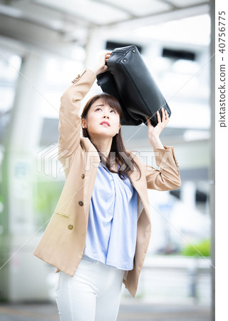 Business woman rain Business woman rain 40756775