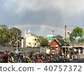 Rainbow in the sky in the sky storage area 40757372