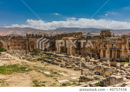 Temple of Jupiter romans ruins Baalbek Beeka Lebanon Temple of Jupiter romans ruins Baalbek Beeka Lebanon 40757436