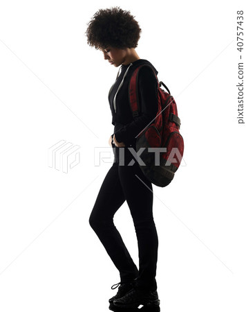 young teenager girl woman standing sadness shadow silhouette iso young teenager girl woman standing sadness shadow silhouette iso 40757438