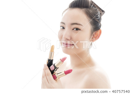 少婦唇膏的秀麗圖像 少婦唇膏的秀麗圖像 40757540