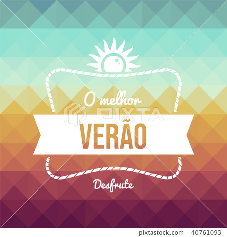 Vintage portuguese summer vacation greeting card Vintage portuguese summer vacation greeting card 40761093