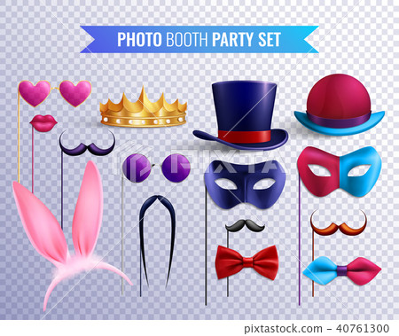 Photo Booth Masks Set - Stock Illustration [40761300] - PIXTA