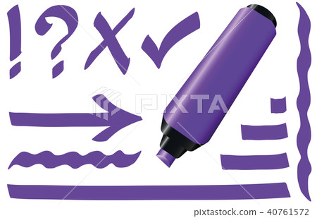 Purple Fluorescent Marker Pen Purple Fluorescent Marker Pen 40761572