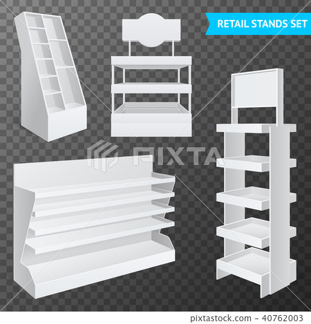 Retail Stands Set Transparent Retail Stands Set Transparent 40762003