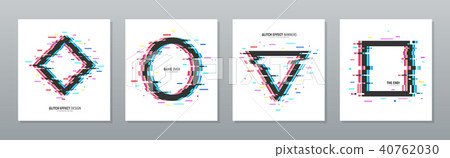 Glitch Effect Frames Set Glitch Effect Frames Set 40762030