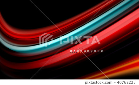Fluid mixing colors, vector wave abstract background Fluid mixing colors, vector wave abstract background 40762223