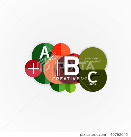 Abstract geometric option infographic banners, a b c steps process Abstract geometric option infographic banners, a b c steps process 40762645