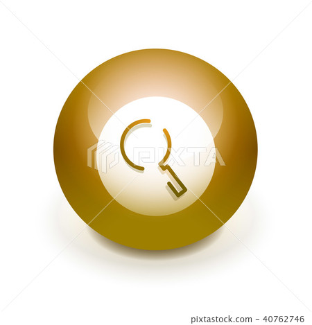 Search magnifyier web button, magnify icon. Modern magnifying glass sign, web site design or mobile 40762746