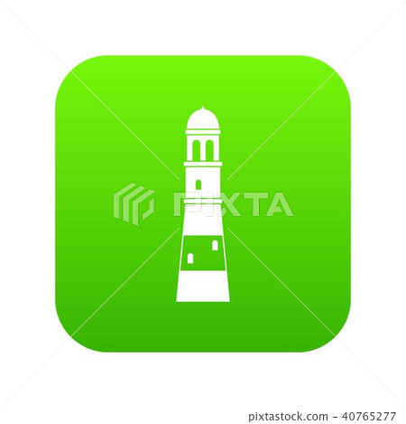 Lighthouse icon digital green Lighthouse icon digital green 40765277