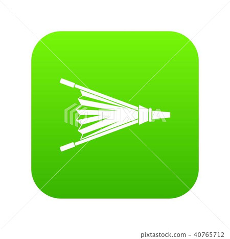 Fire bellows icon digital green 40765712