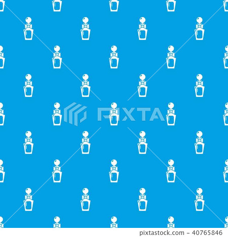 Perfume bottle art pattern vector seamless blue Perfume bottle art pattern vector seamless blue 40765846