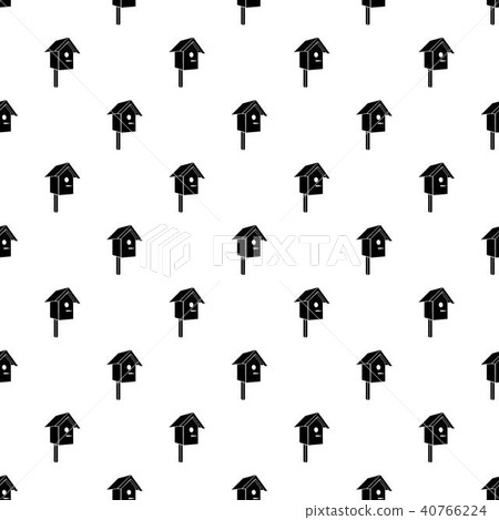 Birdhouse pattern vector seamless 40766224