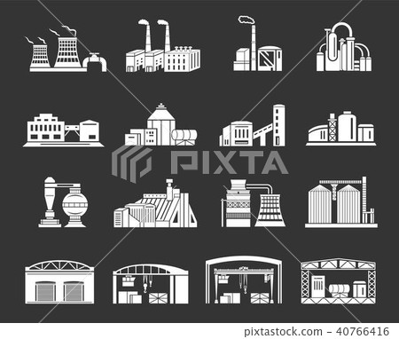 Factory and production buildings - Stock Illustration [40766416] - PIXTA