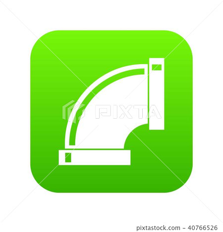 Connection pipes icon digital green 40766526