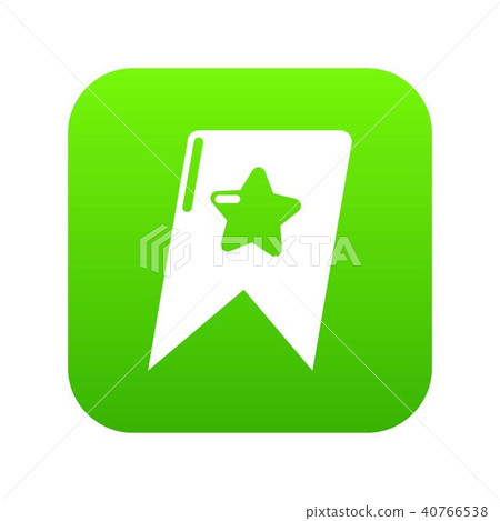 Bookmark browser icon green vector 40766538