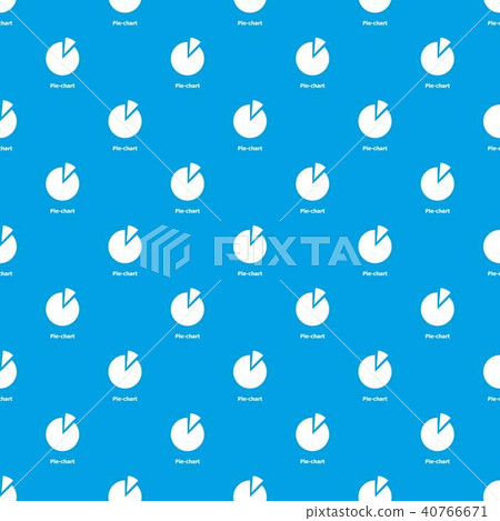 Pie chart pattern vector seamless blue - Stock Illustration [40766671 ...