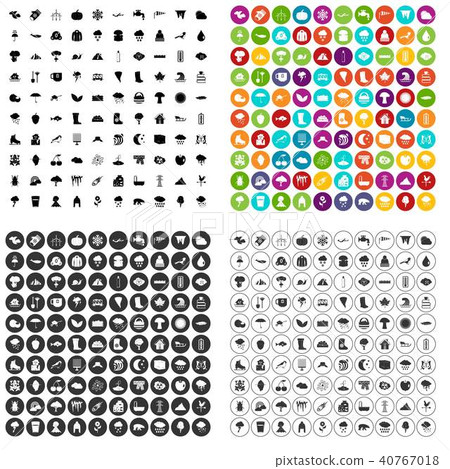 100 clouds icons set vector variant 100 clouds icons set vector variant 40767018