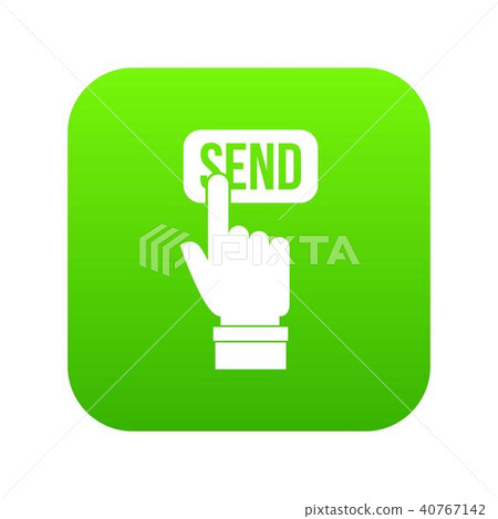 Email communication concept icon digital green 40767142