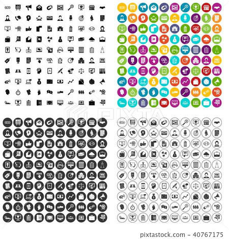 100 commerce department icons set vector variant 100 commerce department icons set vector variant 40767175