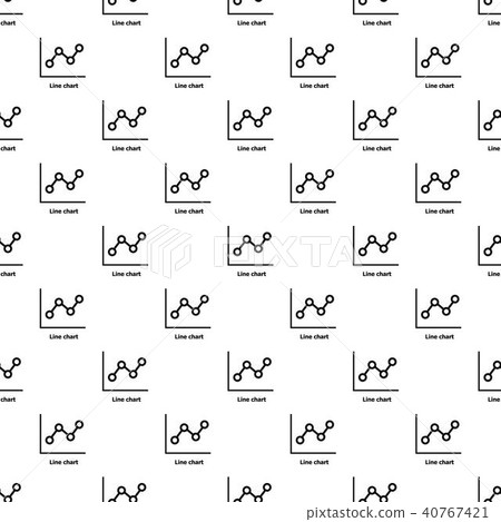 Line chart pattern vector seamless 40767421