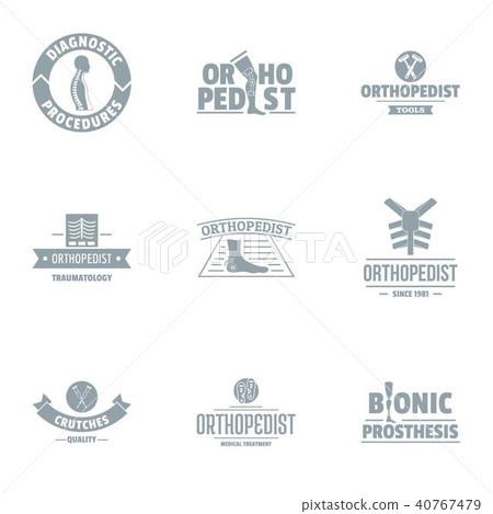 Prosthesis logo set, simple style - Stock Illustration [40767479] - PIXTA