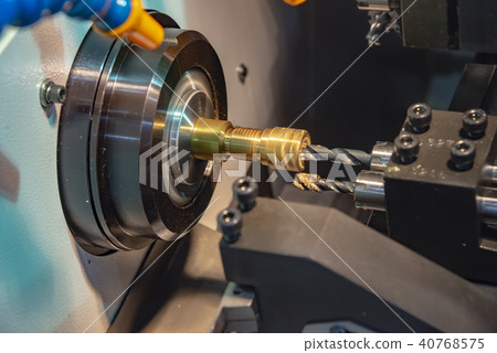 The CNC lathe machine The CNC lathe machine 40768575