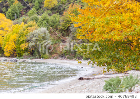 Lake Wakatipu in New Zealand. 40769498