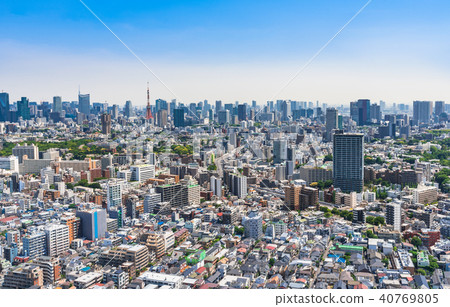 Tokyo tower and cityscape Tokyo tower and cityscape 40769805