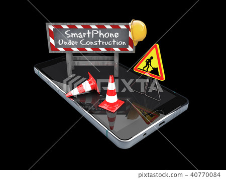Black smart mobile phone 40770084