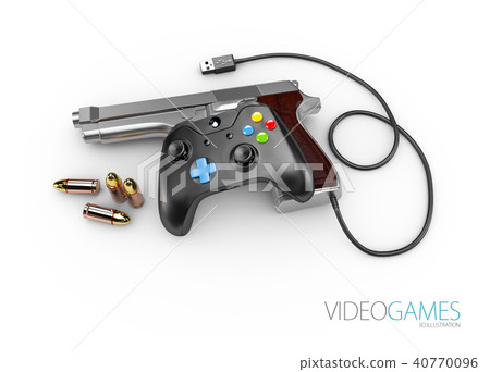 video game with gun controller